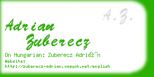 adrian zuberecz business card